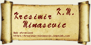 Krešimir Minašević vizit kartica